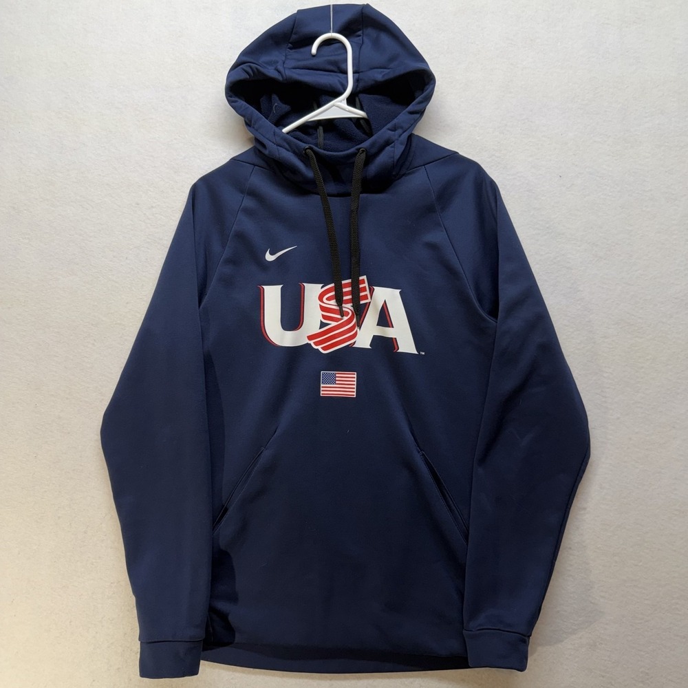 Nike Dri-Fit Spotlight USA‎ Pullover Hoodie Men's Sz M Sweatshirt Olympics Sport